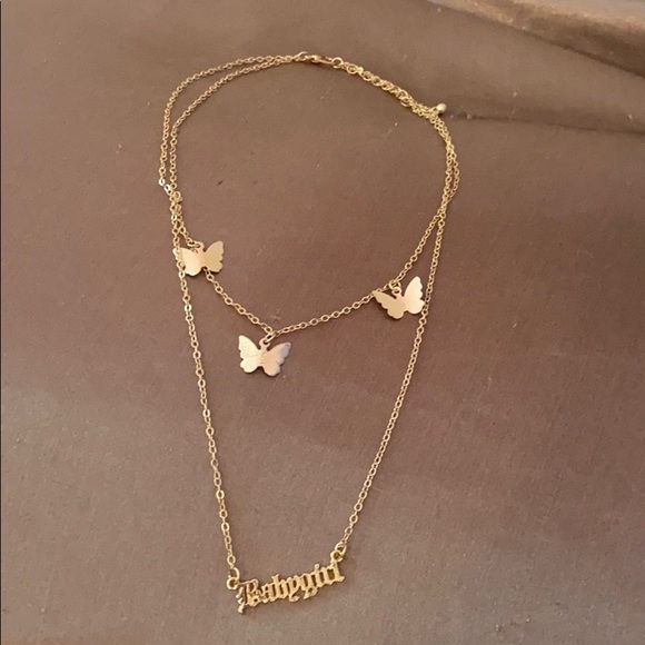 Jewelry - Babygirl butterfly choker necklace